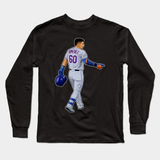 Andres Gimenez #60 In Action Long Sleeve T-Shirt